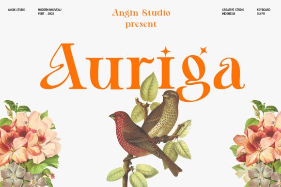 Auriga: Blending Art Nouveau Elegance with Modern Typography