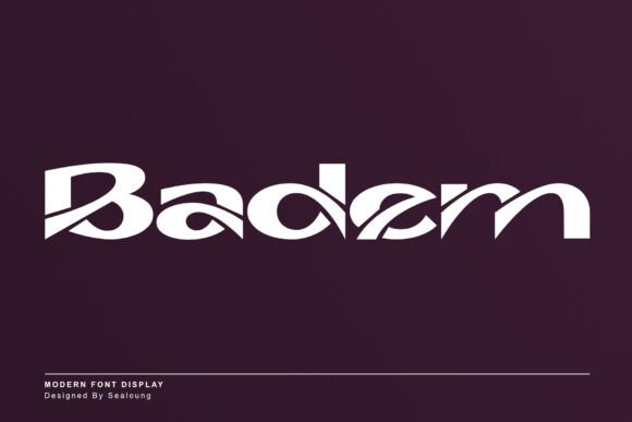 Badem: A Modern Display Typeface for Clear Brand Communication