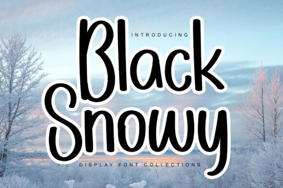Black Snowy: A Quirky Font for Cheerful Designs