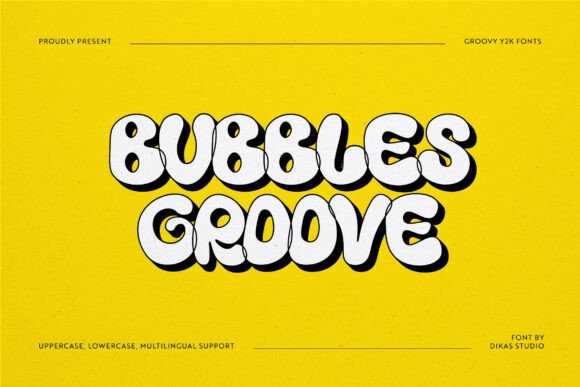 Bubbles Groove: A Playful Font for Bold Designs