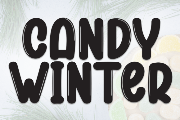 Candy Winter: A Sparkling Display Font for Bold Designs