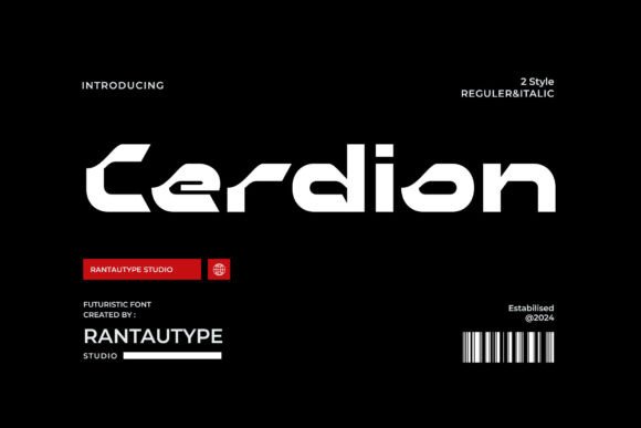 Cerdion: The Futuristic Font for Modern Design