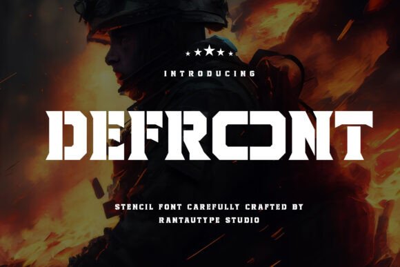 Defront: Evaluating a Military-Inspired Stencil Font for Modern Design