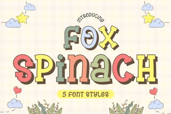 Fox Spinach: A Playful Font for Bold Designs