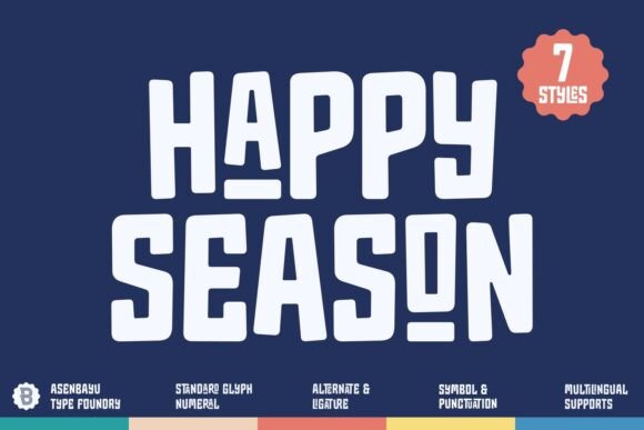 Happy Season Font Guide