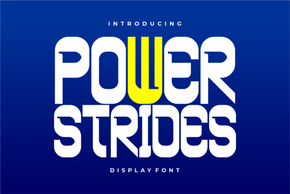 Power Strides: Capturing Speed and Strength in Typography