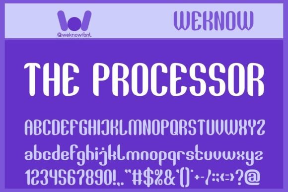 The Processor: A Versatile Display Font for Modern Design