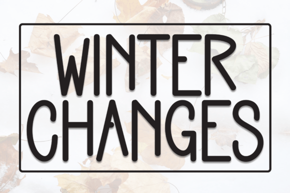 Winter Changes: A Whimsical Typography Guide