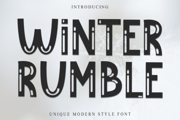 Winter Rumble: Capturing the Holiday Spirit Through Whimsical Typography