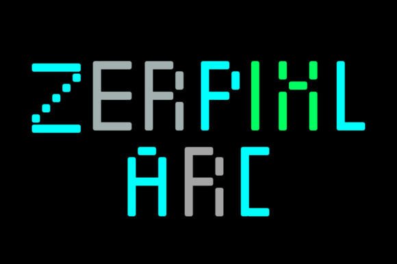 Zerpixl Arc: Modern Pixel Typography